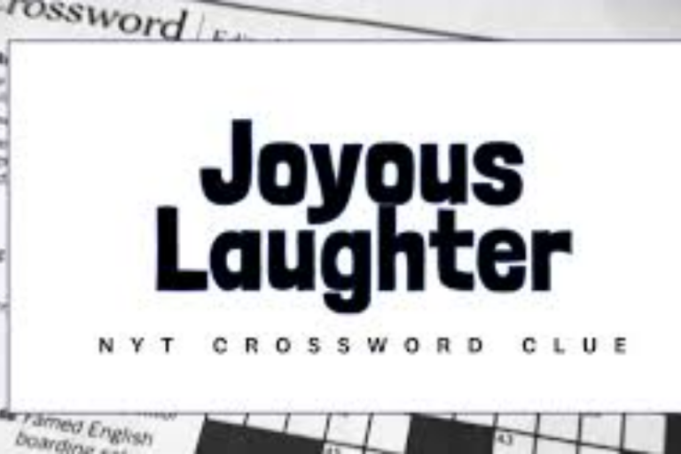 joyous laughter nyt crossword